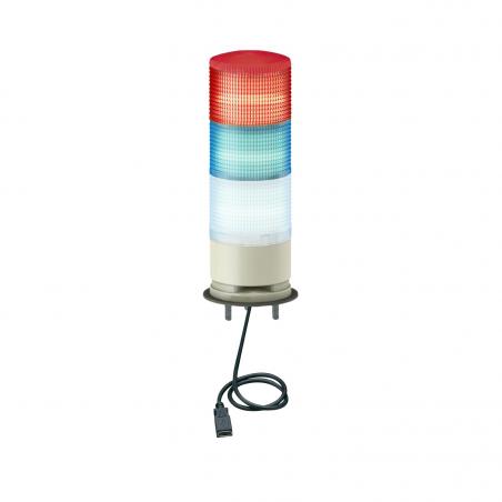 Harmony colonne de signal. DEL multicolore USB diam. 60mm buzzer SCHNEIDER XVGU3SWV
