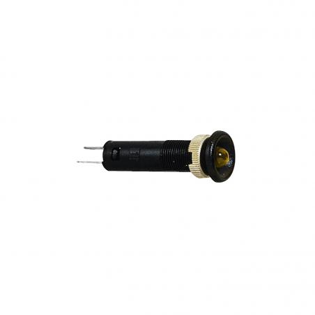 Harmony XVL voyant LED diam. 8 orange 24V col noire cosses Faston SCHNEIDER XVLA135