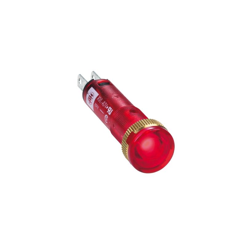 Harmony XVLA voyant rond diam. 8 IP40 rouge DEL intégrée 12V cosses SCHNEIDER XVLA224