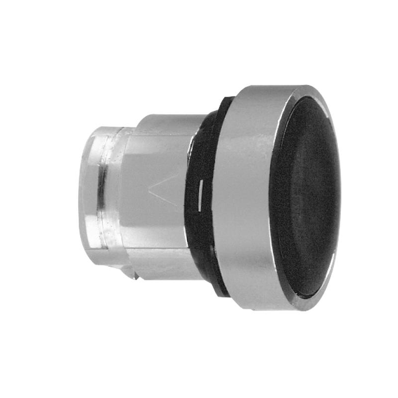 Harmony XB4 tête bouton poussoir affleurant diam. 22 noir condit 100 SCHNEIDER ZB4BA2TQ
