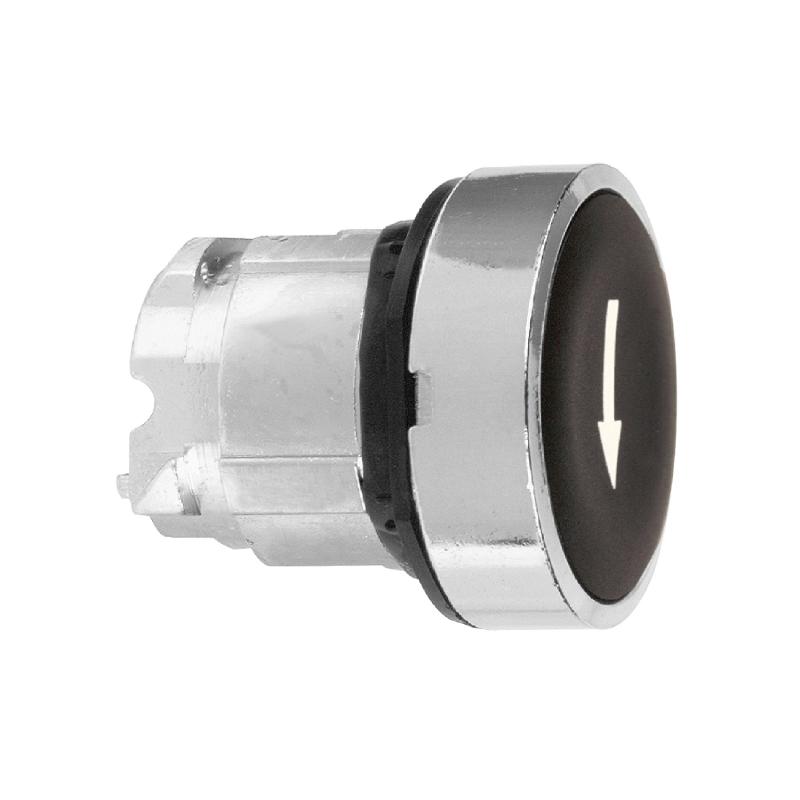 Harmony XB4 tête bouton poussoir affleurant diam. 22 noir texte '?' SCHNEIDER ZB4BA335