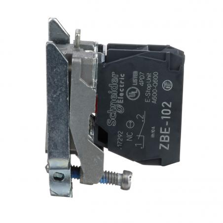 Harmony XB4 corps de bouton 1O raccordement vis-étrier SCHNEIDER ZB4BZ102