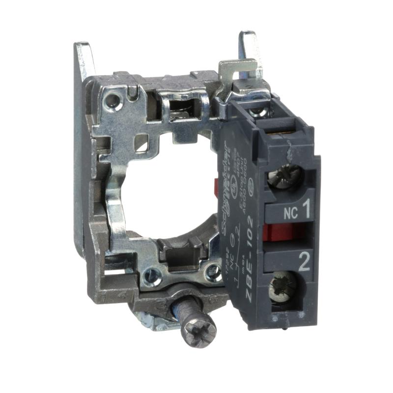Harmony XB4 corps de bouton 1O raccordement vis-étrier SCHNEIDER ZB4BZ102