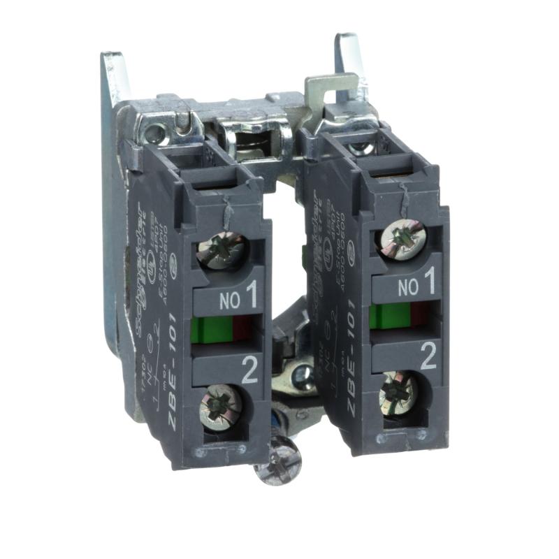 Harmony XB4 corps de bouton 2F raccordement vis-étrier SCHNEIDER ZB4BZ103