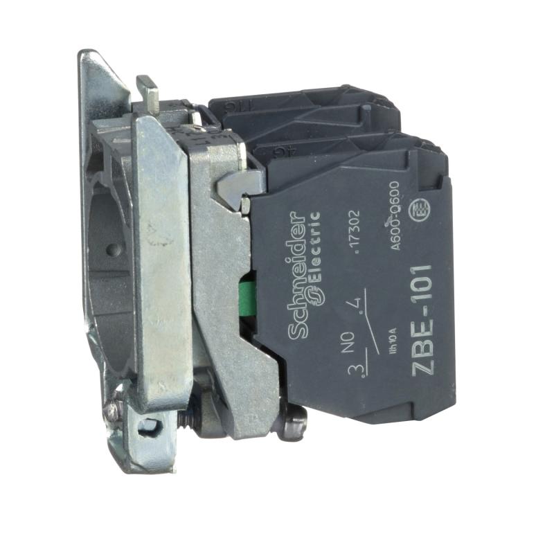 Harmony XB4 corps de bouton 2F raccordement vis-étrier SCHNEIDER ZB4BZ103