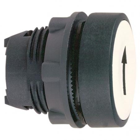 Harmony XB5 tête bouton poussoir affleurant diam. 22 blanc texte '?' SCHNEIDER ZB5AA334