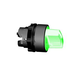 Harmony XB5 tête bouton à manette lumineux diam. 22 3 pos rap C vert SCHNEIDER ZB5AK1533 2