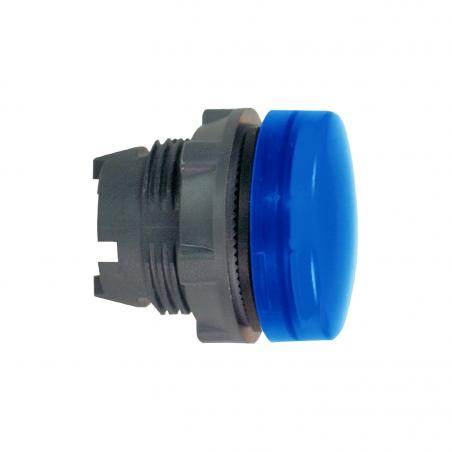 Harmony XB5 tête voyant lumineux BA9s diam. 22 lisse bleu SCHNEIDER ZB5AV06