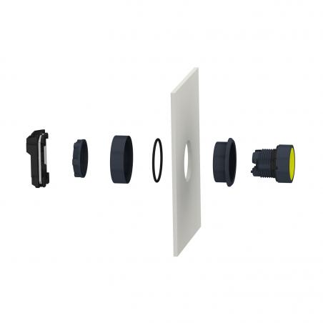 Harmony XB5 kit de montage encastré diam. 22 pour BP et voyant lumineux SCHNEIDER ZB5AZ021