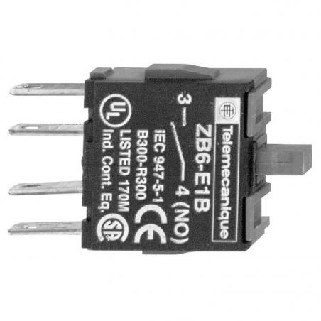 Harmony ZB6 bloc contact pour bouton diam. 16mm 1O alliage d'argent SCHNEIDER ZB6E2B
