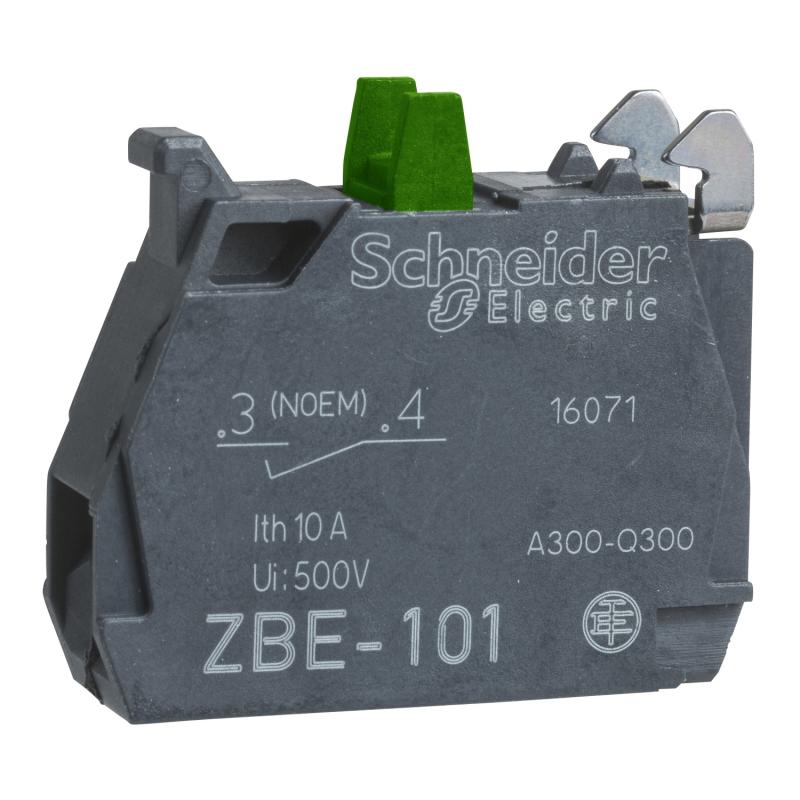 Harmony bloc contact 1F raccordement vis-étrier SCHNEIDER ZBE101