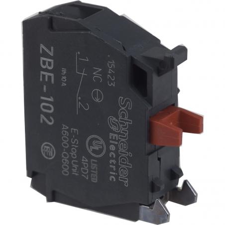 Harmony bloc contact 1O raccordement vis-étrier SCHNEIDER ZBE102