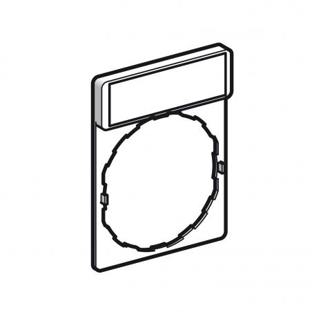 Harmony porte étiquette 30 x 40 mm standard diam. 22 avec étiquette AUTO-HAND SCHNEIDER ZBY2364