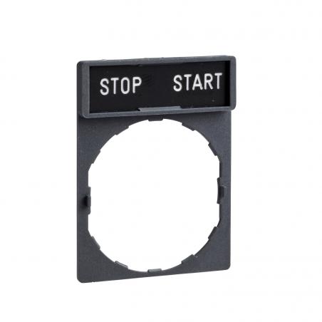 Harmony porte-étiquette 30 x 40mm diam. 22 avec étiquette STOP-START SCHNEIDER ZBY2366