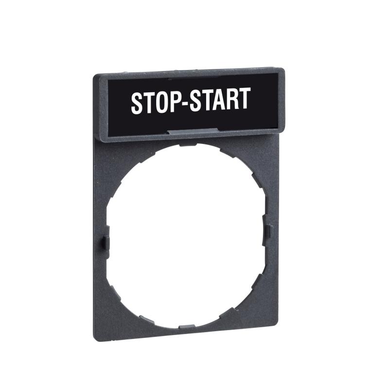 Harmony porte-étiquette 30 x 40mm diam. 22 avec étiquette STOP-START SCHNEIDER ZBY2366
