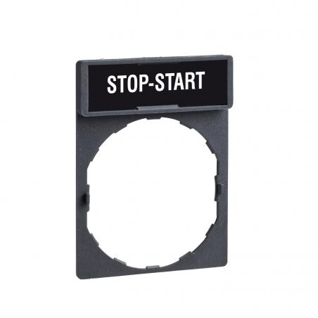 Harmony porte-étiquette 30 x 40mm diam. 22 avec étiquette STOP-START SCHNEIDER ZBY2366