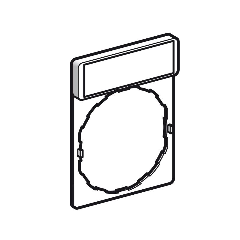 Harmony porte étiquette 30 x 40 mm standard diam. 22 avec étiquette AUTO-O-HAND SCHNEIDER ZBY2385