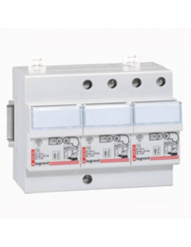 Parafoudre pour protection tableau d'abonné avec protection intégrée type2 Imax 12kA/pôle 3P+N 6 modules LEGRAND 003953