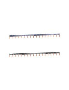 Peigne d'alimentation universel Phase et Neutre HX³ horizontale 1 Pôle longueur 18 modules LEGRAND 404928