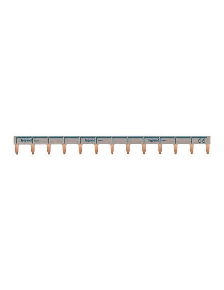 Peigne d'alimentation HX³ 1P universel Ph+N L.1m entraxe dents 1 module LEGRAND 404937