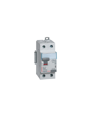 Interrupteur différentiel DX³-ID arrivée haute et départ bas à vis 2 Pôles 230V~ 25A type F HPI 30mA 2 modules LEGRAND 411590