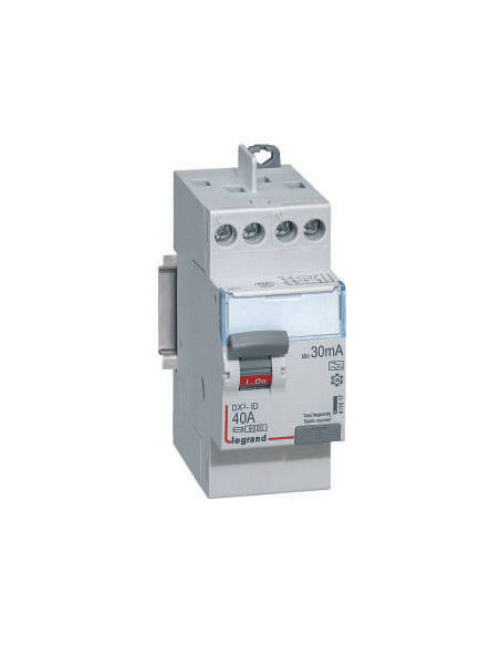 INTERRUPTEUR DIFFERENTIEL DX3-ID  2P 25A A 30MA TG LEGRAND 411616