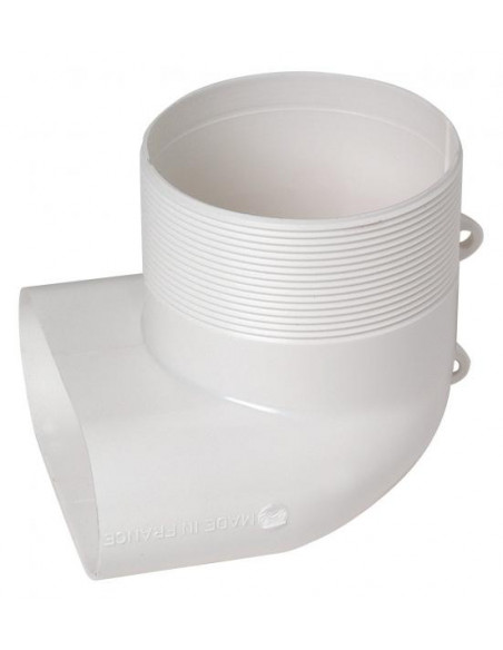 Coude mixte pour bouche Ø 80 mm 40x100 ALDES 11023002