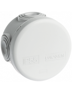 Boite IP55 ronde d.60x40 - 960° (étiq. Uni.) EUR'OHM 5000100