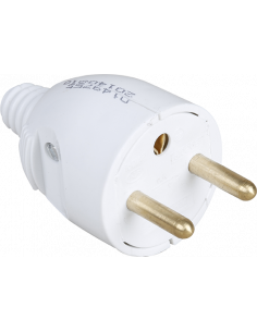 16A male p.feuille dte blanche (étiq.uni.) EUR'OHM 6102000