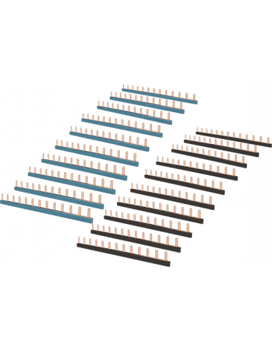Panaché 20 peignes 13 modules Noir et Bleu EUR'OHM 19067