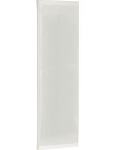 Porte 52 modules blanche rajout possible serrure EUR'OHM 19088
