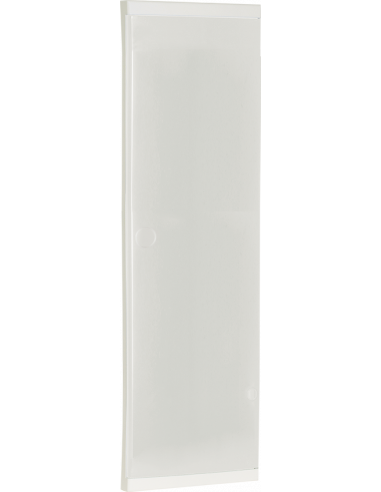 Porte 52 modules blanche rajout possible serrure EUR'OHM 19088