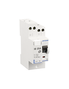 Interrupteur différentiel 25A 1P+N 30mA haut/haut Classe A EUR'OHM 23325
