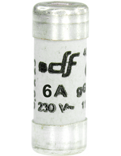 Lot de 10 Fusible 6A sans voyant gF8,5x23 EUR'OHM 27106