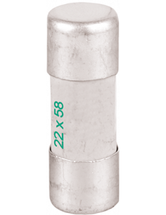 Lot de 10 Fusible 125A aM 22x58 sans percuteur EUR'OHM 28499