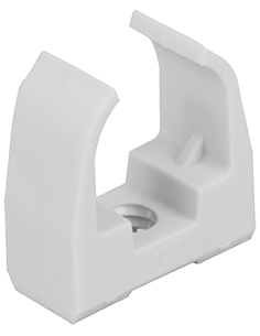 Lot de 50 Clips tube d.16 gris EUR'OHM 43401