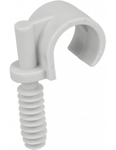 Lot de 100 Clips/Cheville tube diam 20 EUR'OHM 43431