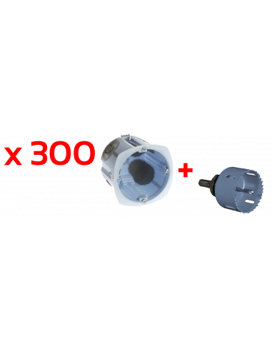 Lot de 300 boites Air'metic p50 + scie cloche EUR'OHM 52097