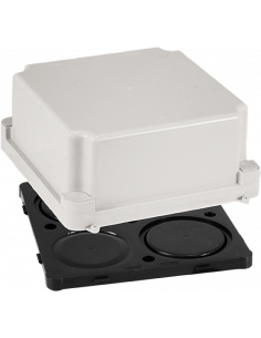 Boite de réserv. complète150x150 650° avec couvercle affleurant- grise EUR'OHM 52171