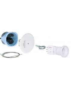 Kit centre cloisons sèches d67 E27 AIR'm. fix. Int.+fil.2m Arrimage intégré dans la boite EUR'OHM 53094