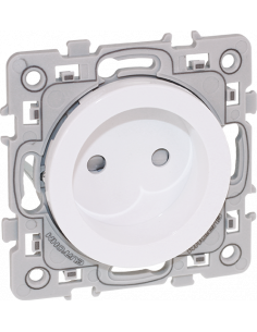Lot de 100 SQUARE Prise de courant 2 postes blanc GRIF EUR'OHM 60282