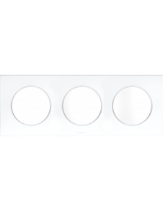 SQUARE plaque blanc 3P entr.71mm EUR'OHM 60298