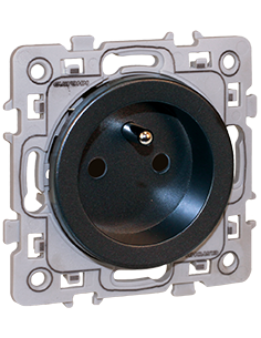 SQUARE Prise de courant 2 postes + T ANTHRA EUR'OHM 60360