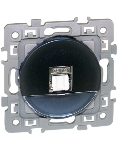 SQUARE RJ 45 CAT6A STP ANTHRA EUR'OHM 60379
