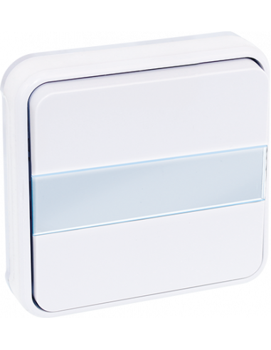 OXXO BP porte etiq lum BLANC ENCASTRE IP55 EUR'OHM 60893
