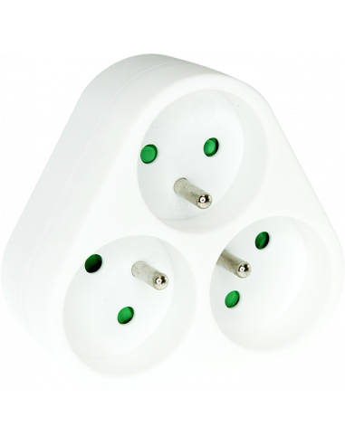 Triplite 16A triangle blanc EUR'OHM 61215