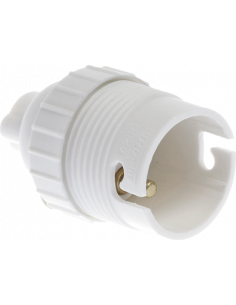 Douille B22 sple bague blanche EUR'OHM 62110