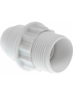 Douille E 27 double bague blanche EUR'OHM 62125