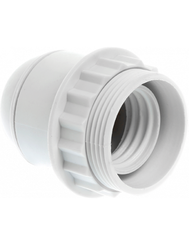 Douille E14 double bague blanche EUR'OHM 62135