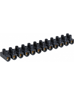 Barrette laiton noire 25 mm² EUR'OHM 70005